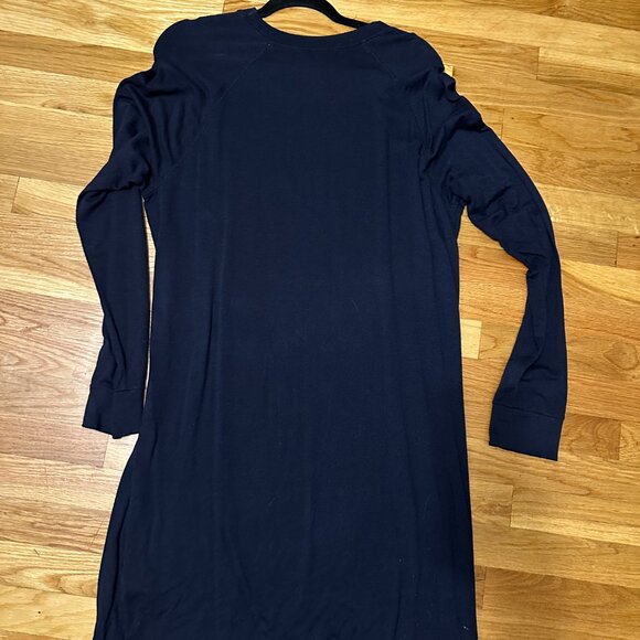 Throw-On Cozy Crew-Neck Sweatshirt Dress - Picture 5 of 7